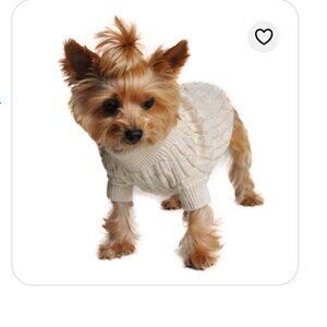 NWT DOGGIE DESIGN DOG Hypoallergenic COMB COTTON PULLOVER SWEATER JACKET Tan XXL